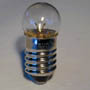 Globes: round bulb single filament MES type 3.5V: Pk/100.   (TS0865)