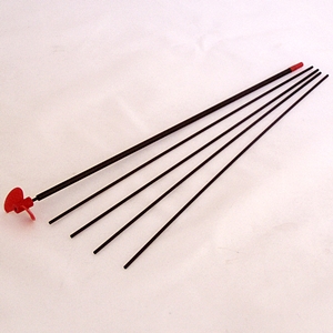 Solar boat, propeller shaft Carbon Fibre solid rod 265x 2.00mm each (TS0020)