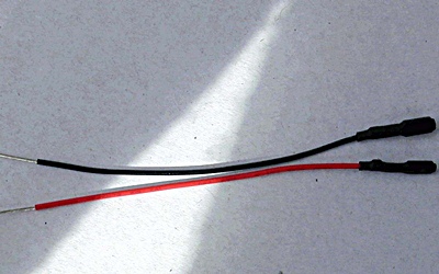 Terminal leads Black Pk/10  (TS0085)