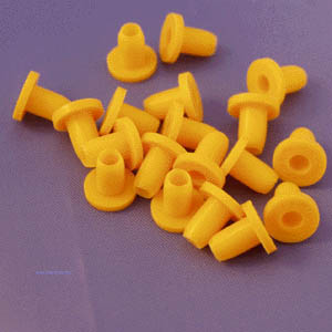 Wheel retainer/ Bush: Suit 3 mm diameter axle. Pk/100  (TS0102)