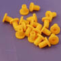 Wheel retainer/ Bush: Suit 3 mm diameter axle. Pk/100  (TS0102)