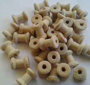 Cotton reel wood 12.0x7.0x3mm Pk/40   (TS0281)