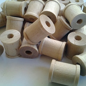 Cotton reel wood 19.25x14.25x5.20mm Pk/40   (TS0283)