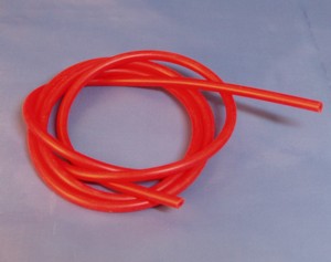 Super-flexi RED Silicone tube for 2mm drive shaft.  Per/metre (TS0410)
