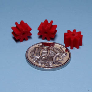 Gear 8 tooth x 10.5 mm diameter Pk/50  (TS0469)