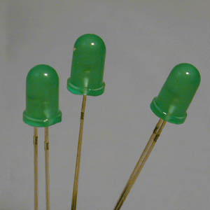 LED. 5mm Flashing Green 5mm ea  (TS0742)